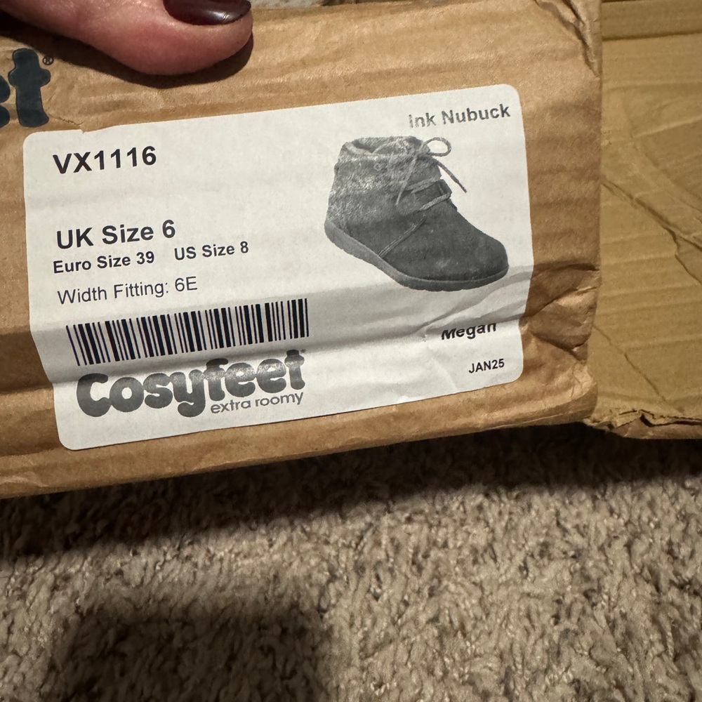 Cosyfeet. Ink Nubuck Women's Shoes